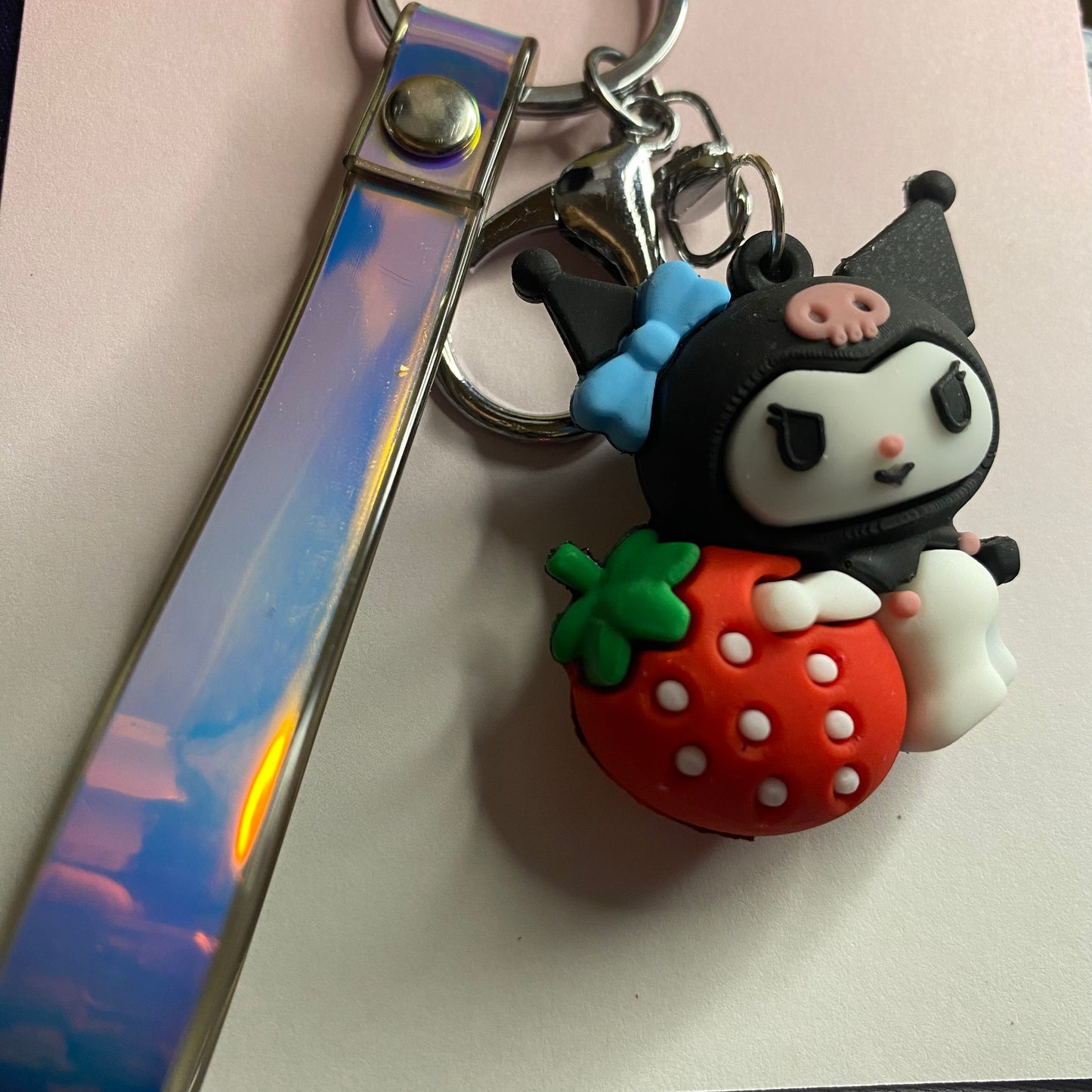 Kuromi berry keychain