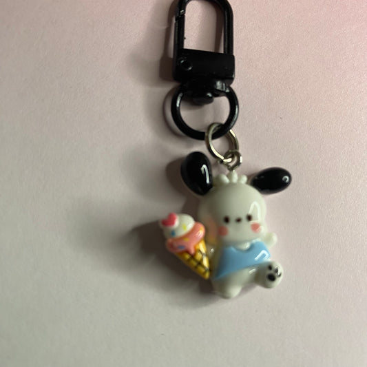 Pochacco ice cream keychain