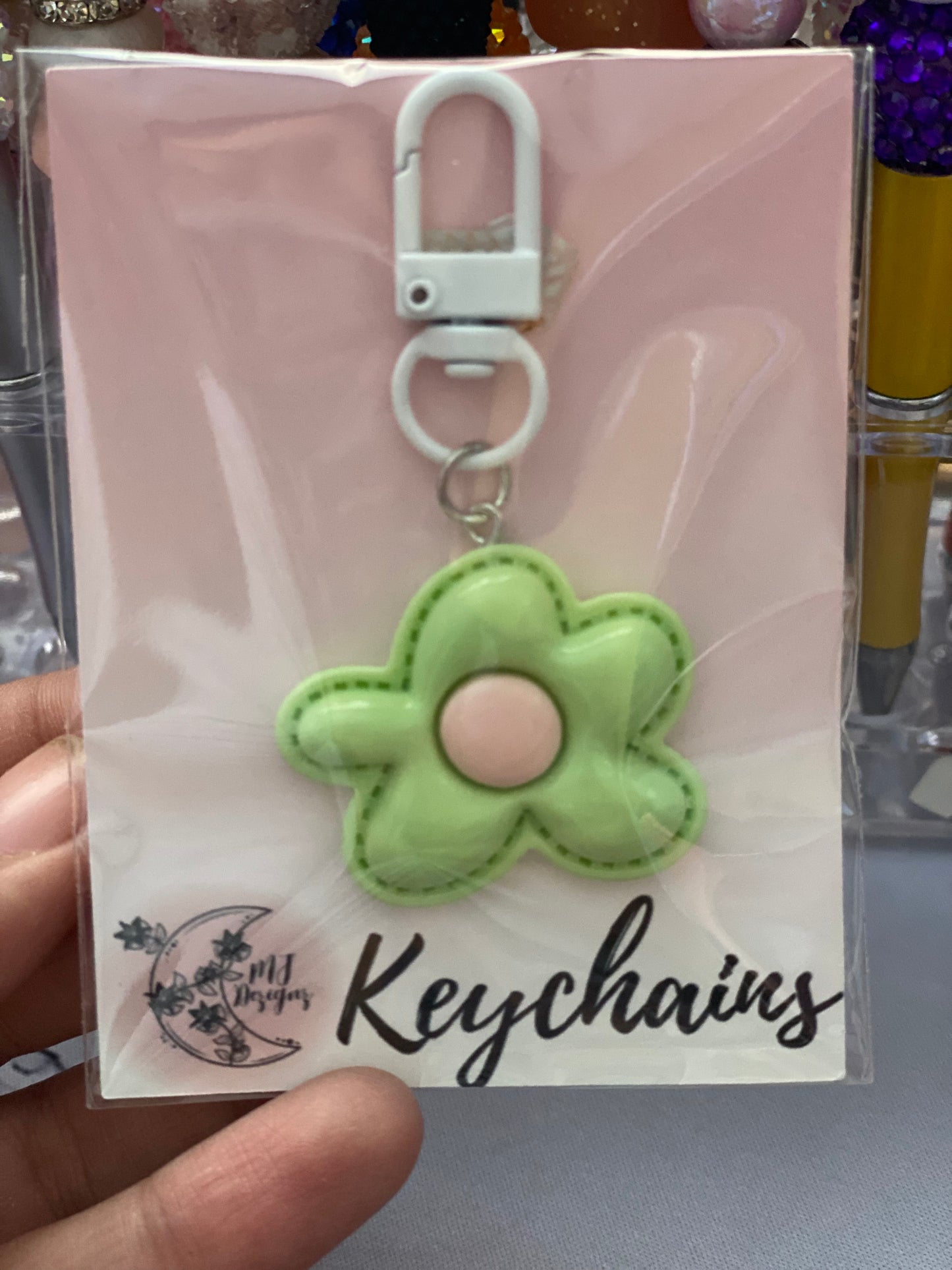 Flower keychain