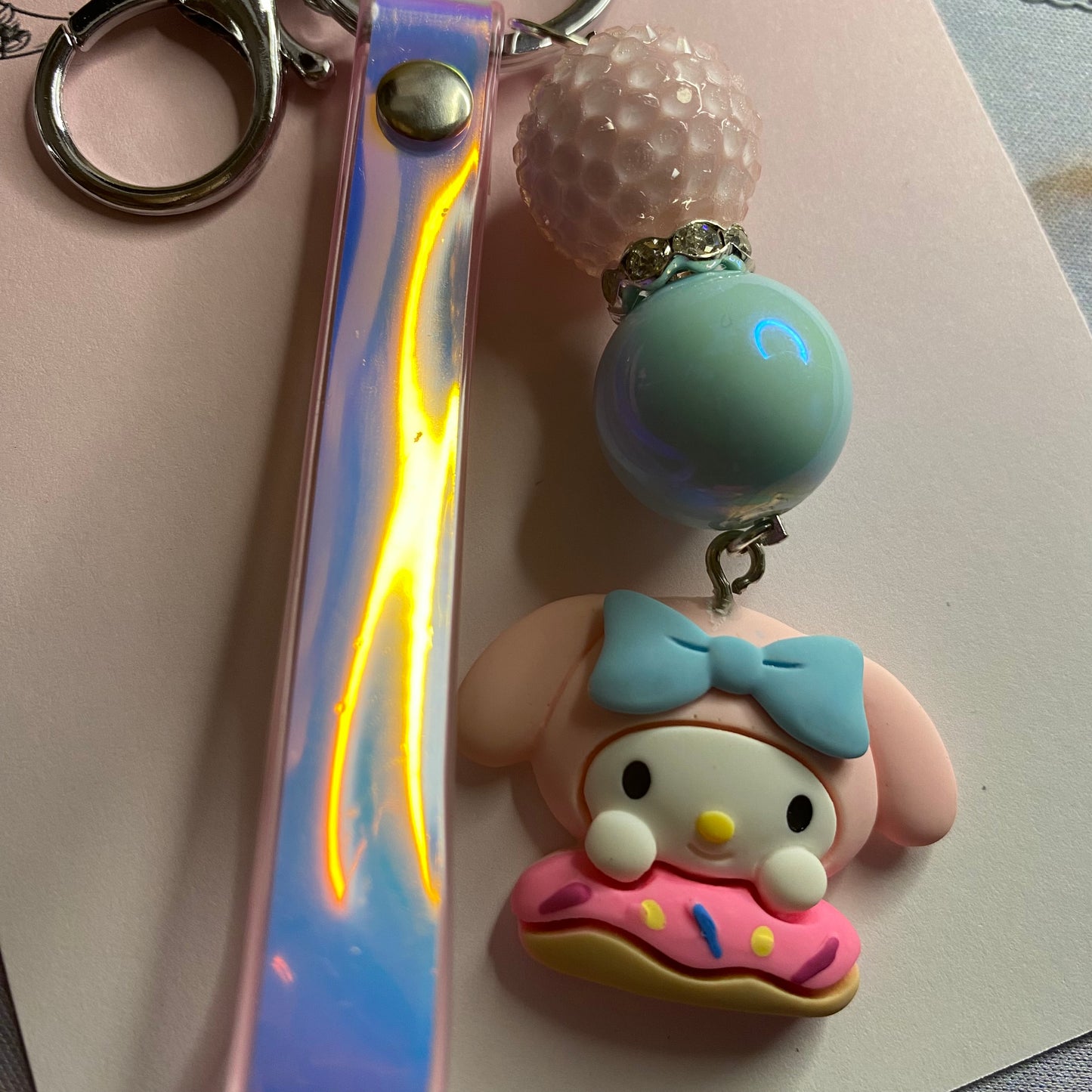 Melody donut keychain