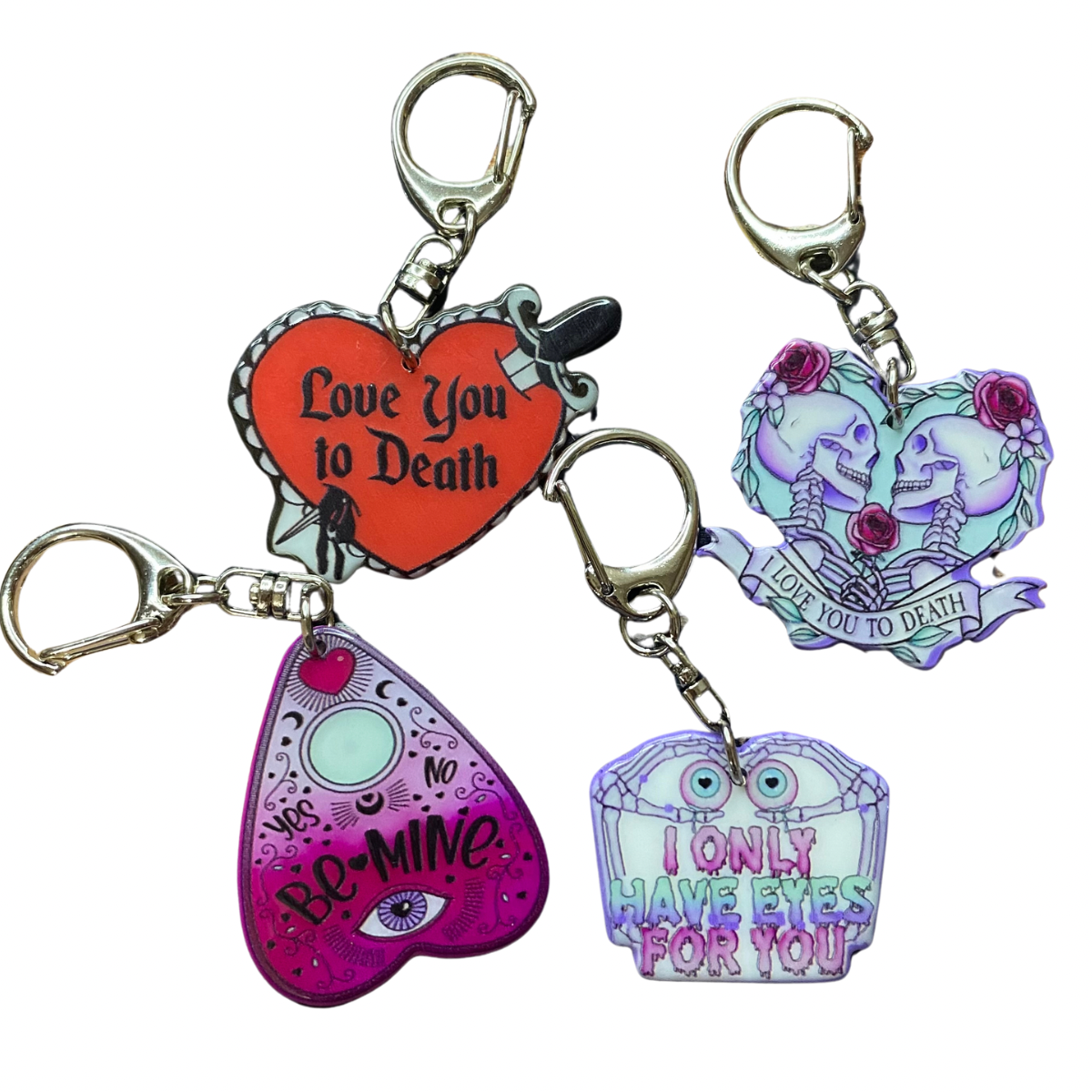 V-tine keychains