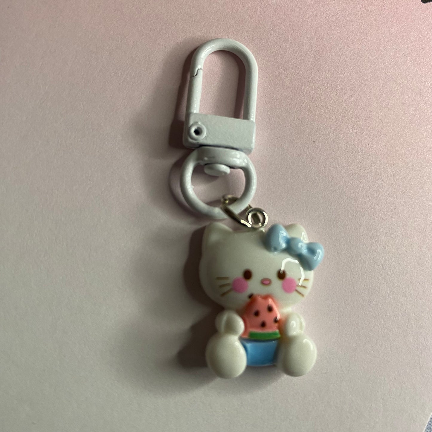 Kitty watermelon keychain