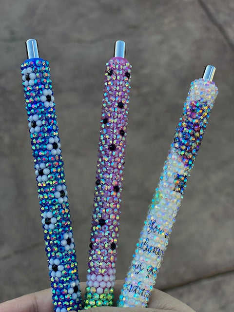 Custom rhinestone pens