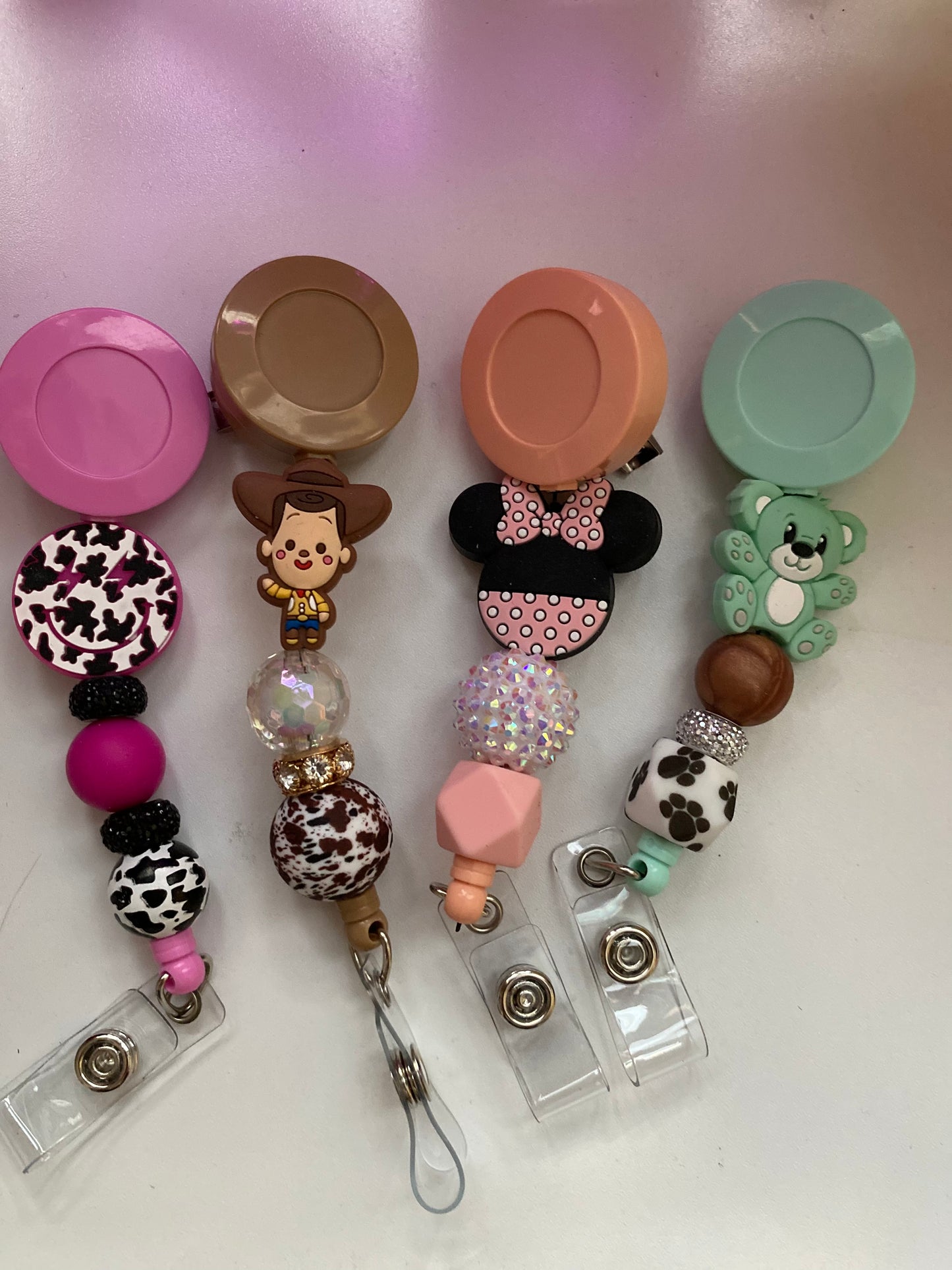 Custom Beaded Badge reels