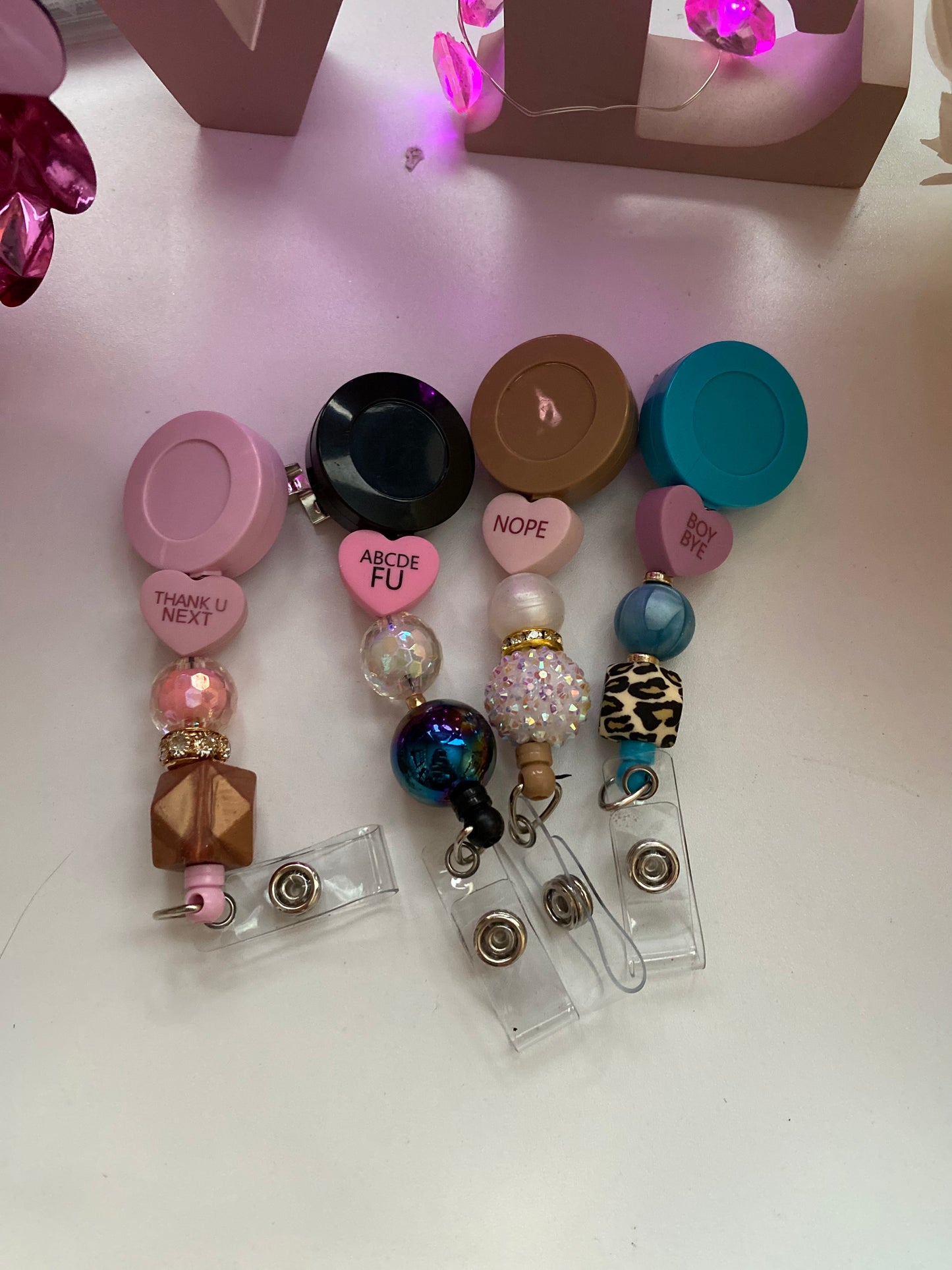 Custom Beaded Badge reels